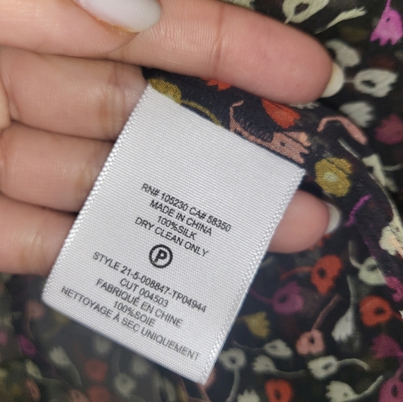 5. NWT JOIE EPWORTH LONG SLEEVE SILK TOP SIZE XXS - Picture 8 of 8